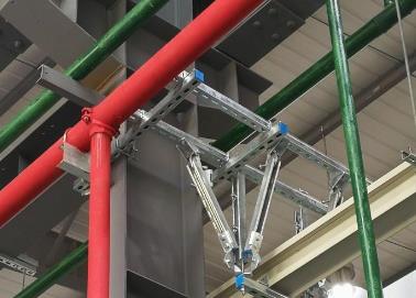 盐湖该抗震支架的整体式支吊架结构协调性好